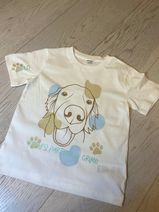 Laste T-särk enda lemmikloomaga