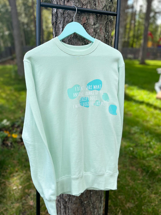 Pusa "I don't care what anyone thinks of me. Except dogs. I want dogs to like me"